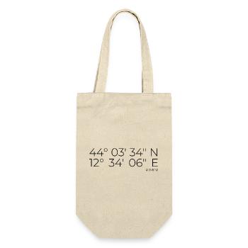coordinates Rimini, Italy - Gift Bag for Bottles - nature - Front