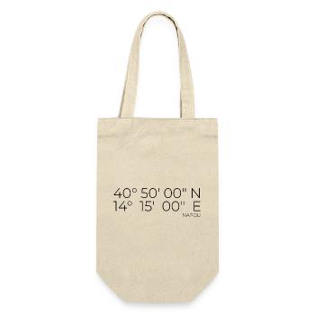 Coordinates: Napoli, Naples, Italy - Gift Bag for Bottles - nature - Front