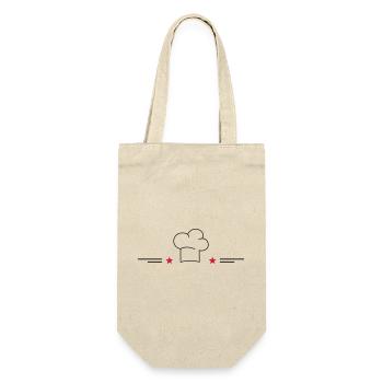 Toque de chef avec étoiles - Sac à bouteille - nature - Devant