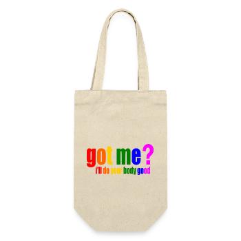 got me ill do your body good - Geschenkbeutel für Flaschen - Natur - Vorne