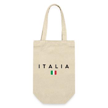Fierté italienne, design minimaliste et élégant - Sac à bouteille - nature - Devant