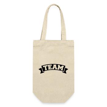 team - Geschenkbeutel für Flaschen - Natur - Vorne