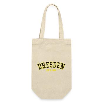 Dresden Est. 1995 - Geschenkbeutel für Flaschen - Natur - Vorne