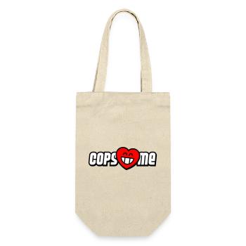 Cops love me (colors can be changed) - Gift Bag for Bottles - nature - Front