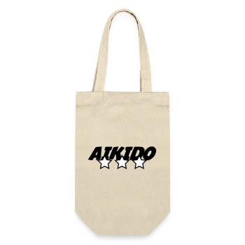Aikido – Kampfsport – Aikido - Geschenkbeutel für Flaschen - Natur - Vorne