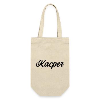 Kacper Prénom polonais cadeau - Sac à bouteille - nature - Devant