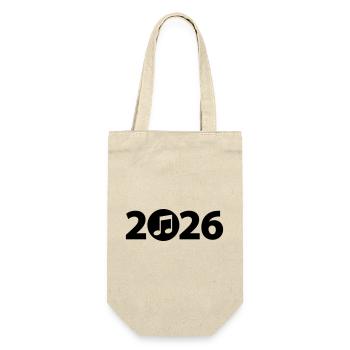 Schriftsteller 2026, Schüler 2026, Student 2026 - Geschenkbeutel für Flaschen - Natur - Vorne