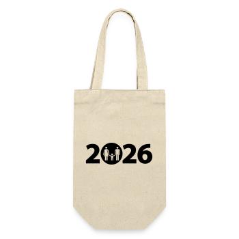 Famille 2026, Célébration familiale 2026, Naissance 2026 - Sac à bouteille - nature - Devant