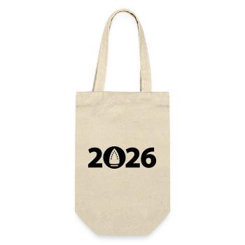 Ironing 2026, Ironing 2026 - Gift Bag for Bottles - nature - Front