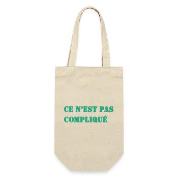 CE N’EST PAS COMPLIQUÉ - Sac à bouteille - nature - Devant
