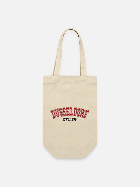 Düsseldorf gegründet 1996 - Geschenkbeutel für Flaschen - Natur