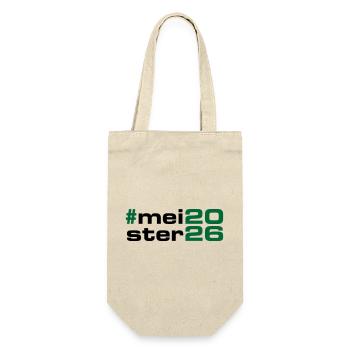 Meister 2026 Meisterschaft - Geschenkbeutel für Flaschen - Natur - Vorne