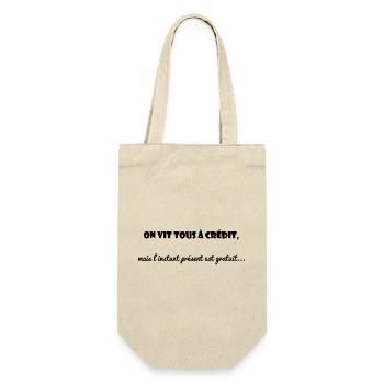 CITATION. MESSAGE. HUMOUR. CITATIONS DRÔLES - Sac à bouteille - nature - Devant