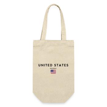Fierté américaine, design minimaliste et élégant - Sac à bouteille - nature - Devant