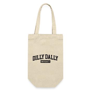 Dilly Dally University Procrastinate Threshing - Gift Bag for Bottles - nature - Front