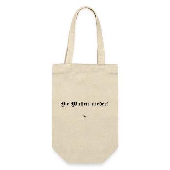 Bertha von Suttner - Die Waffen nieder! - Geschenkbeutel für Flaschen - Natur - Vorne
