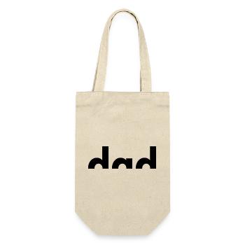 Dad Est. 2026 | Vater | Vatertag - Geschenkbeutel für Flaschen - Natur - Vorne