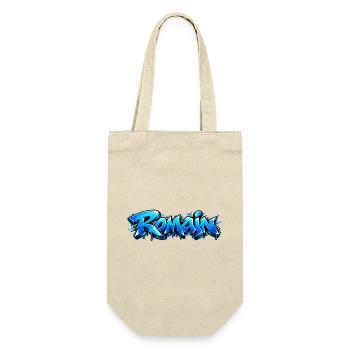 Romain Graffiti Name: Der König der Straße! - Geschenkbeutel für Flaschen - Natur - Vorne