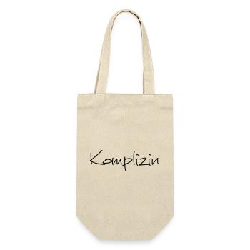 Komplizin Junggesellenabschied Freundin - Geschenkbeutel für Flaschen - Natur - Vorne