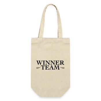 Gewinner Team - Geschenkbeutel für Flaschen - Natur - Vorne