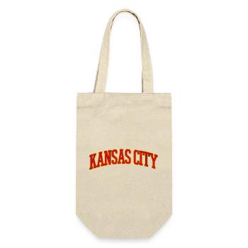 Kansas City Varsity Lettering - Gift Bag for Bottles - nature - Front