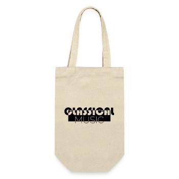 classical music klassische musik symbol icon Logo - Geschenkbeutel für Flaschen - Natur - Vorne