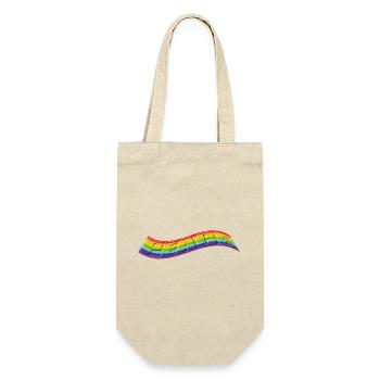 PEACE Claim in Rainbow - Gift Bag for Bottles - nature - Front