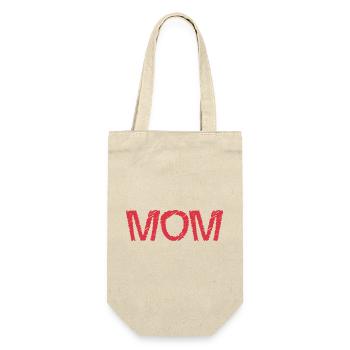 CHRISTMAS. YEAR. ANNIVERSARY. RETIREMENT. DAD. MAMAM. - Gift Bag for Bottles - nature - Front