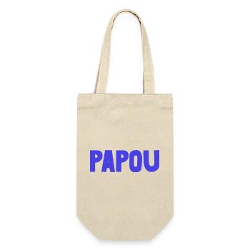 PAPY. FÊTE DES PÈRES. BONNE FÊTE PAPY. JE T'AIME. - Sac à bouteille - nature - Devant