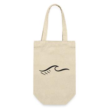 Abstract Geometric Wave Pattern - Gift Bag for Bottles - nature - Front