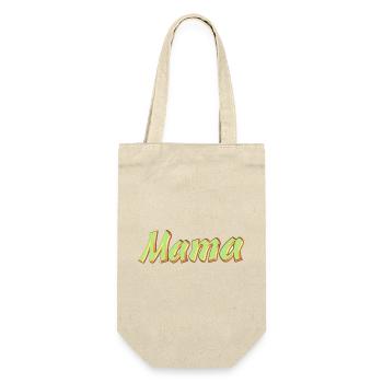 Kosename Mama 3D Style - Geschenkbeutel für Flaschen - Natur - Vorne