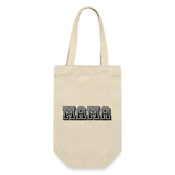 MAMA - Geschenkbeutel für Flaschen - Natur - Vorne