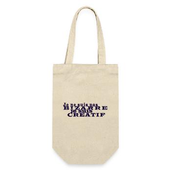 Je ne suis pas bizarre, je suis créatif - Sac à bouteille - nature - Devant