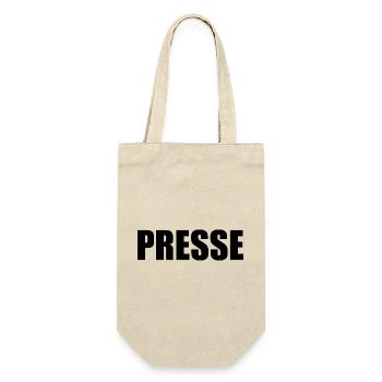 Presse - Geschenkbeutel für Flaschen - Natur - Vorne