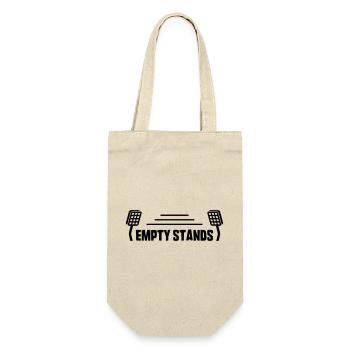 Empty Stands Logo - Geschenkbeutel für Flaschen - Natur - Vorne