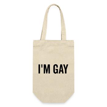 I’m Gay - Gift Bag for Bottles - nature - Front