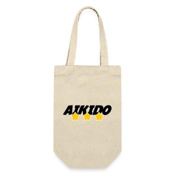 Aikido - Martial Art - Aikido - Gift Bag for Bottles - nature - Front