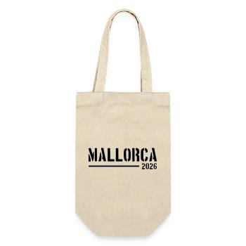 Mallorca 2026 Urlaub - Geschenkbeutel für Flaschen - Natur - Vorne
