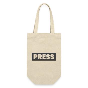 Conception de la presse en disant « PRESS » Journalistes d’information - Sac à bouteille - nature - Devant
