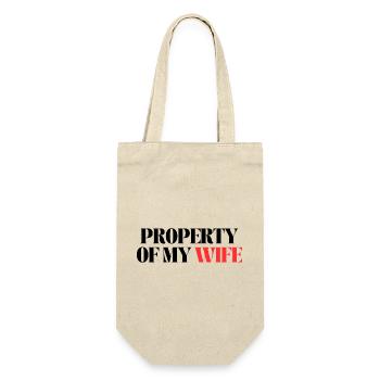 property of my wife - Gift Bag for Bottles - nature - Front