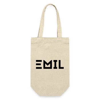 First name Emil - Gift Bag for Bottles - nature - Front