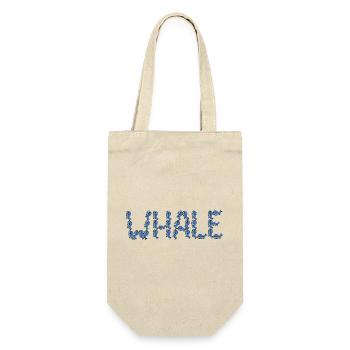 Whale typography - Gift Bag for Bottles - nature - Front
