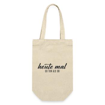 Pretend today – typography - Gift Bag for Bottles - nature - Front