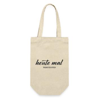 Heute mal pragmatisch episch – Humor Statement - Geschenkbeutel für Flaschen - Natur - Vorne