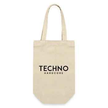 Hardcore-Techno - Geschenkbeutel für Flaschen - Natur - Vorne