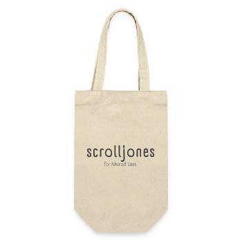 Scrolljones – For Advanced Users - Statement - Geschenkbeutel für Flaschen - Natur - Vorne