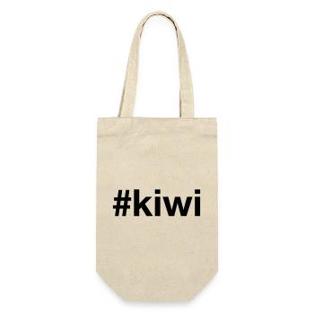 KIWI - Geschenkbeutel für Flaschen - Natur - Vorne