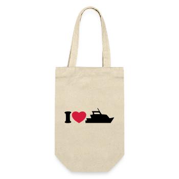 I love my yacht - Gift Bag for Bottles - nature - Front