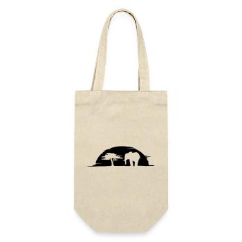 elephant - Geschenkbeutel für Flaschen - Natur - Vorne