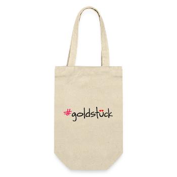 #goldstück - Gift Bag for Bottles - nature - Front